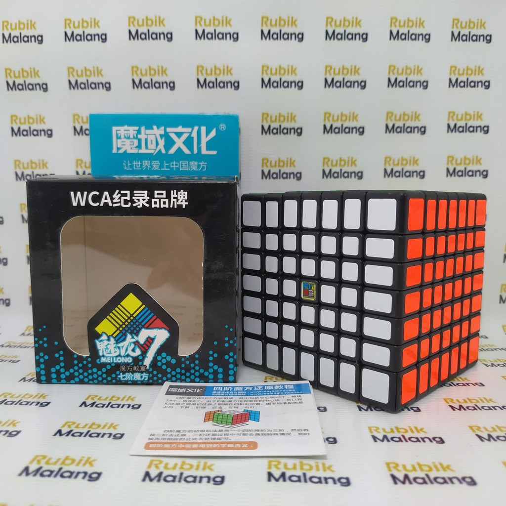 RUBIK MURAH 7x7 MOYU 7x7 MEILONG BLACKBASE RUBIK ORIGINAL SPEED CUBE