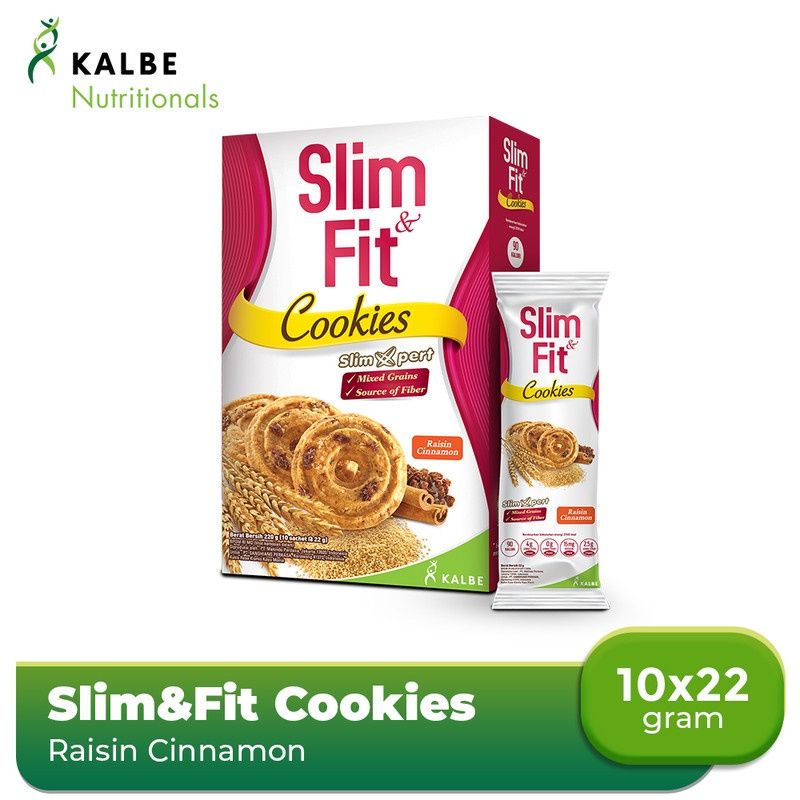 

Slimfit cookies raisin cinnamont 10x22gr | Slim&fit cookies diet