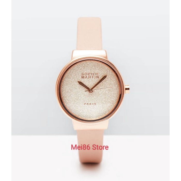 Sophie Paris Claudine Pink Anti Air 1 ATM Jam Tangan Analog Wanita