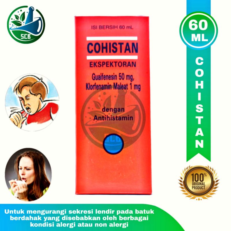 Cohistan Sirup 60 ml - Obat batuk berdahak & mengurangi lendir