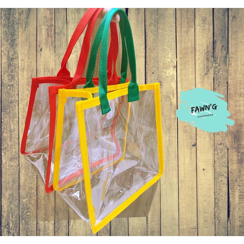 Fawn’G Handmade - Clear Tote bag / PVC Tote Bag / Tas Mika serbaguna