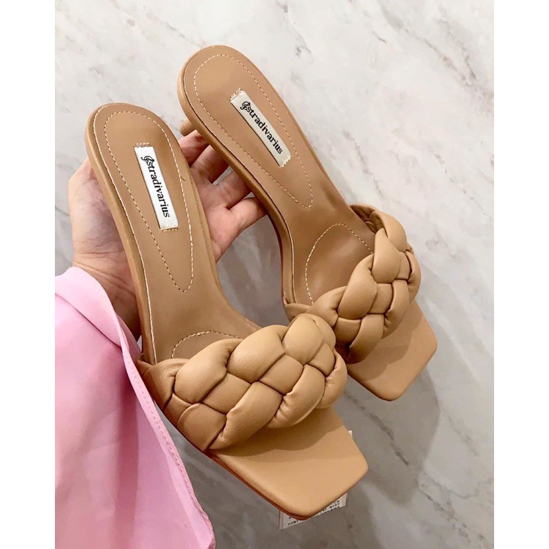 SANDAL WANITA KEKINIAN BRANDED STS SENDAL HEELS BRAIDED STS01 PREMIUM IMPORT