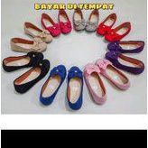 Nanda.sepatu anak flatshoes pita mutiara