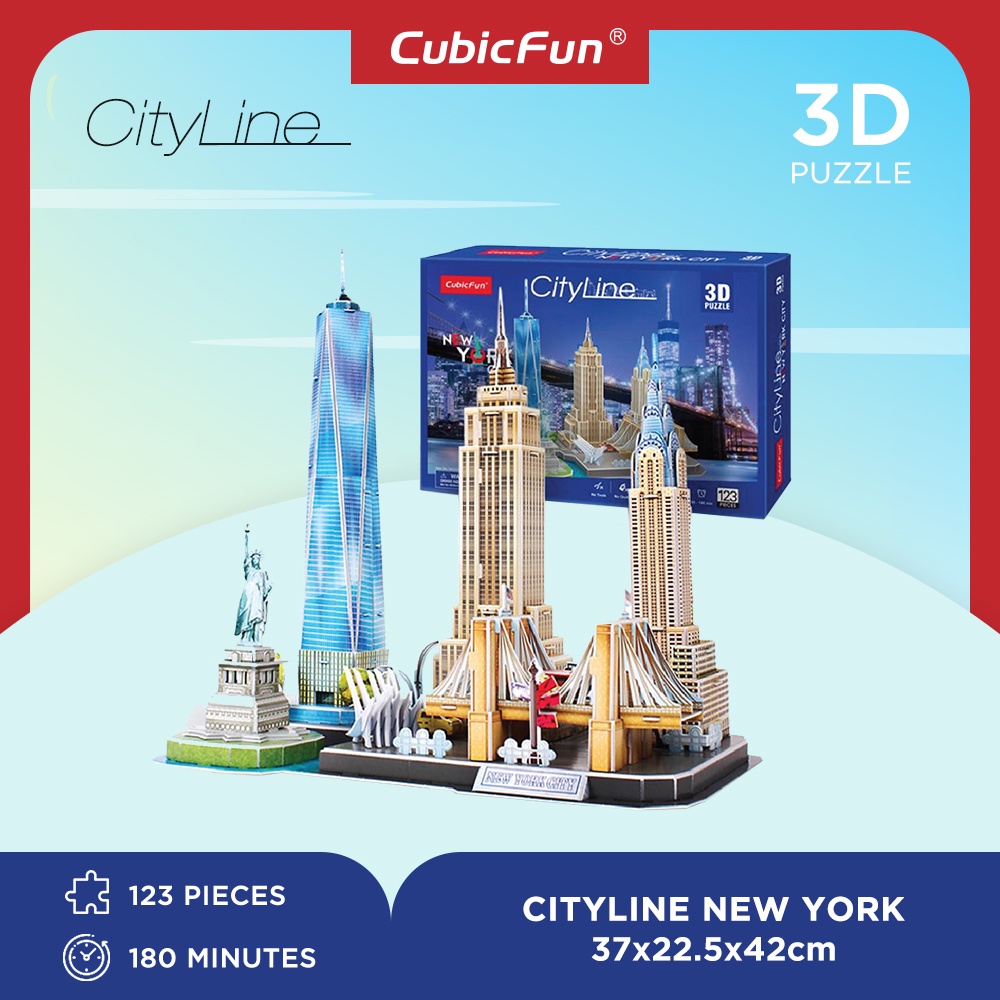 CUBICFUN Cityline New York MC255H - 3D Puzzle