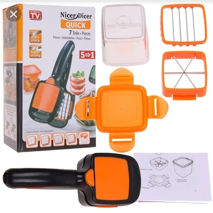 Nicer Dicer Quick 5 in 1 - Alat Pemotong Sayur Buah Serbaguna