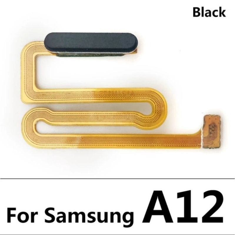 Flexible Flexibel On Off + Home FingerPrint Samsung Galaxy A12 A125 A125F | M12 M125 M125F Fleksibel On Of tombol daya power ori