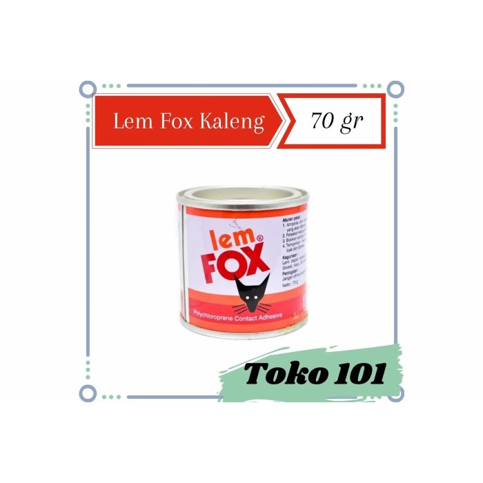 

Lem Fox Kuning Kaleng 70 gram
