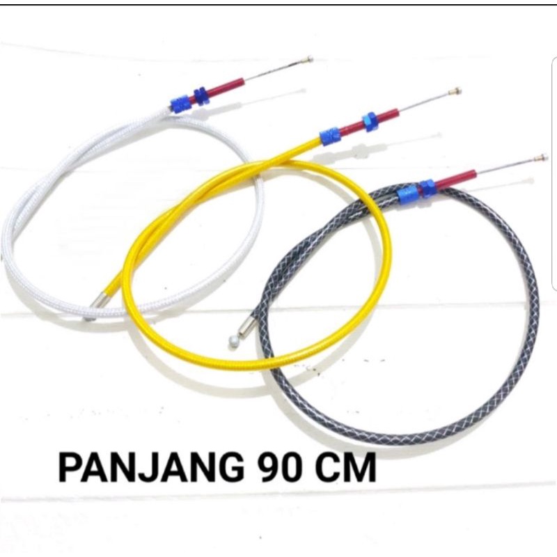 KABEL KOPLING SERAT CARBON/TALI KOPLING KIRI CARBON PANJANG 90cm UNIVERSAL