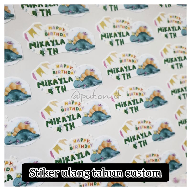 

Stiker ulang tahun / stiker souvenir / stiker event custom