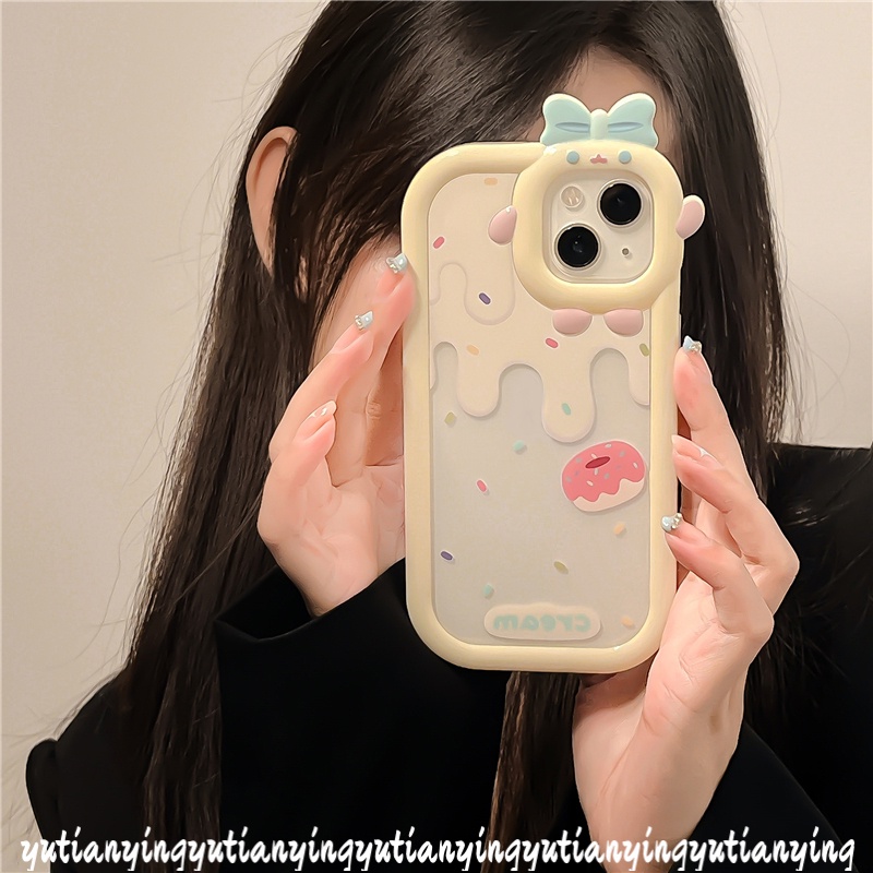 Soft Case TPU Motif Kue Strawberry Untuk IPhone 11 13 12 14 Pro MAX XR 6 6S 7 8 14 Plus XS MAX X SE 2020