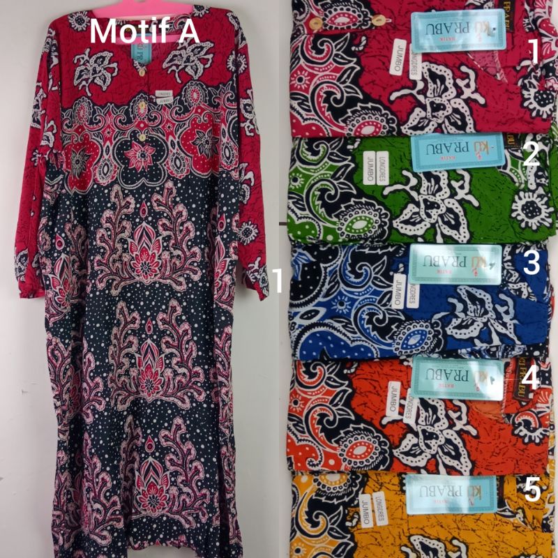 Daster Kencana Ungu Prabu Lengan Panjang Jumbo | Shopee Indonesia
