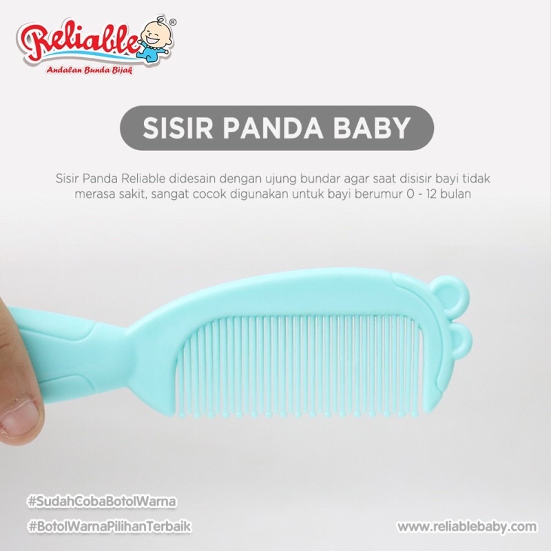 Sisir Bayi Sisir + Sikat Bayi Panda Reliable RAC 8818