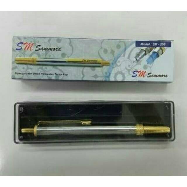 Pulpen Bekam Stainless Sammora Lancing Pen Tusuk Jarum Stenlis Samora