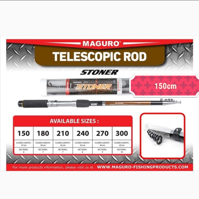 Joran Pancing ROD TELESCOPIC MAGURO STONER 150 cm