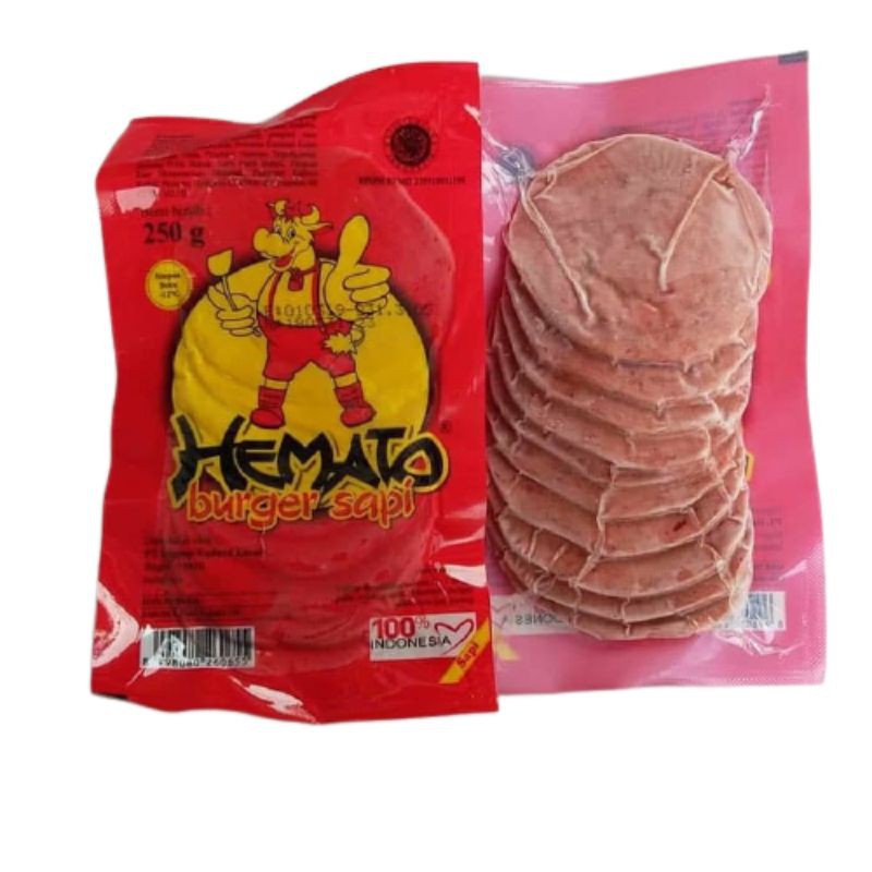 

Hemato Burger Sapi 250g