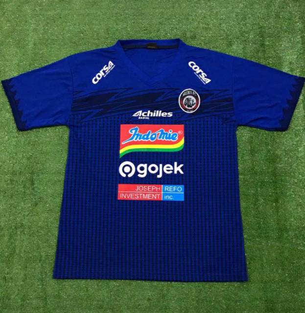 Jersey Arema FC Home Piala Gubernur Jatim 2020 Pre Season Biru Terbaru Lokal