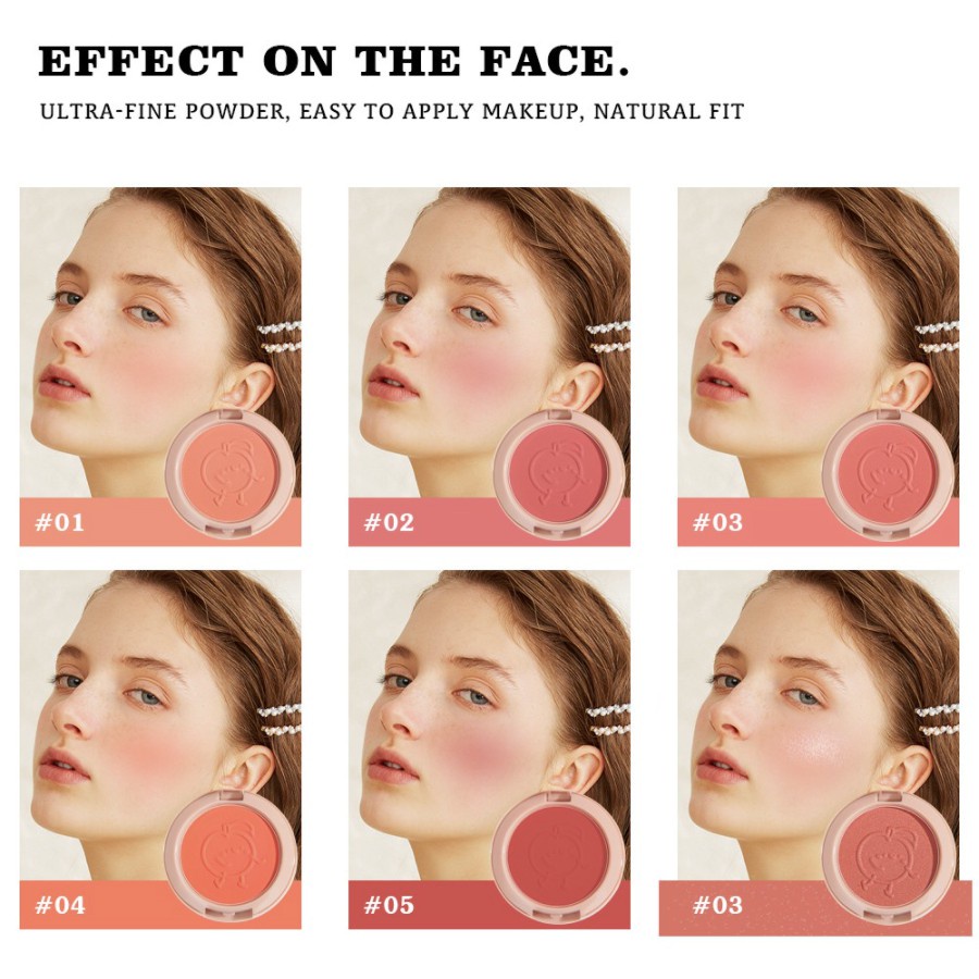 SANIYE Blush On Original Blusher Cheek Blushed Matte Durable SA010