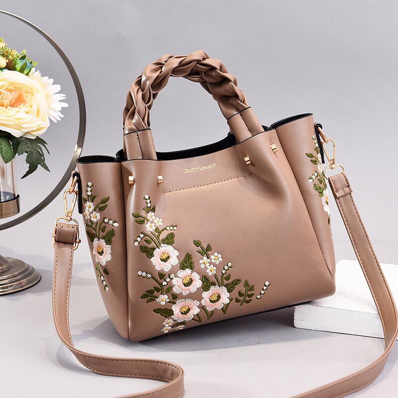 TAS HAPPY EL 484 tas HANDBAG wanita import model flower bordir GT1625 JT01875 CR7176 BQ3019