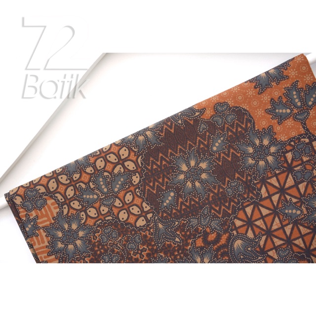 KAIN BATIK PREMIUM Bahan Katun Motif Sekar Jagad Oranye Oren Orange Kuning Ketela 721640 Cap 72 Jarik Jarit Samping Kebat Panjang Batik Katun Modern Premium Bahan Seragam Batik Pernikahan Kantor Keluarga Murah Kamen Jadi Batik Bali Lembaran