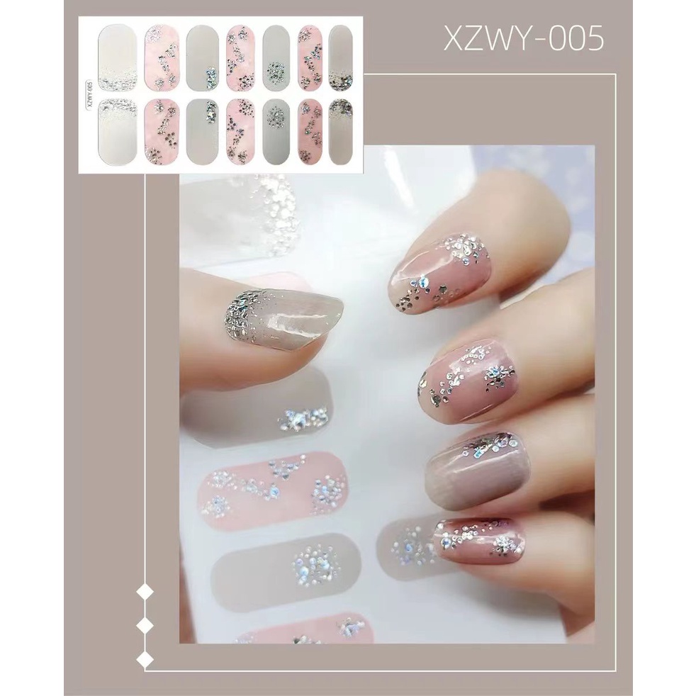 STICKER NAIL ART 3D STIKER KUKU FULL COVER PENGGANTI KUTEK / NAIL ART