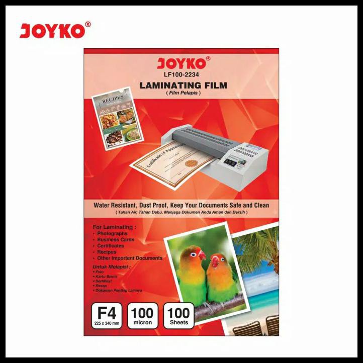 

Laminating Film / Plastik Laminating Joyko Lf100-2234 - F4