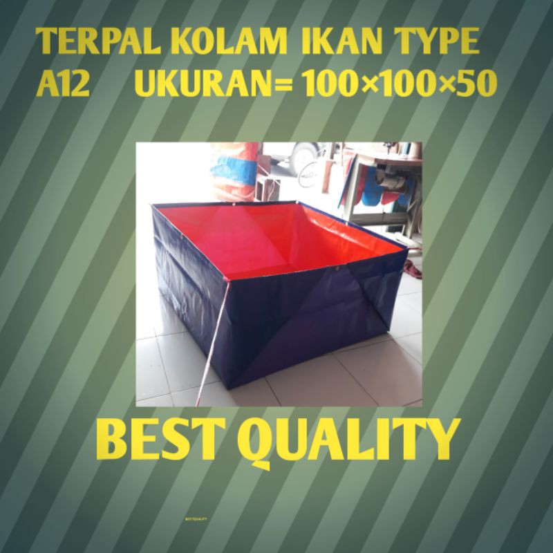 terpal kolam ikan TYPE A12 ukuran (100×100×50)