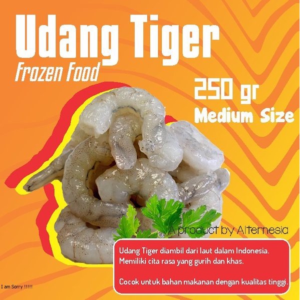 

Udang Beku Tiger Mentah Frozen Shrimp Prawn 250 gr Alternesia