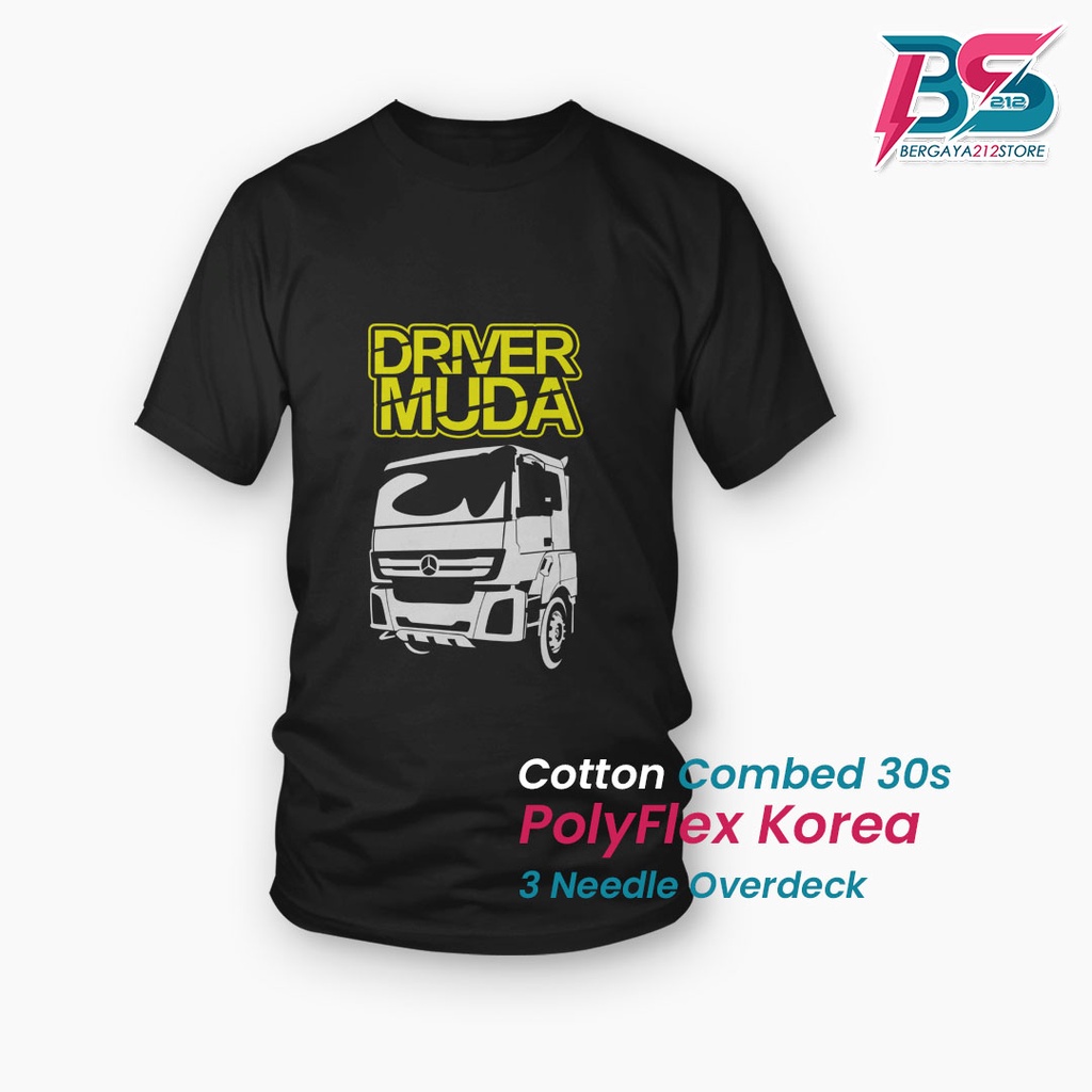 Kaos Distro New Driver Muda Mitsubishi Axor Cotton Combed Sablon Unisex / Baju Driver Komunitas Supi