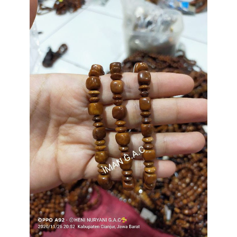 Gelang kaokkah. gelang kayu kaokah asli