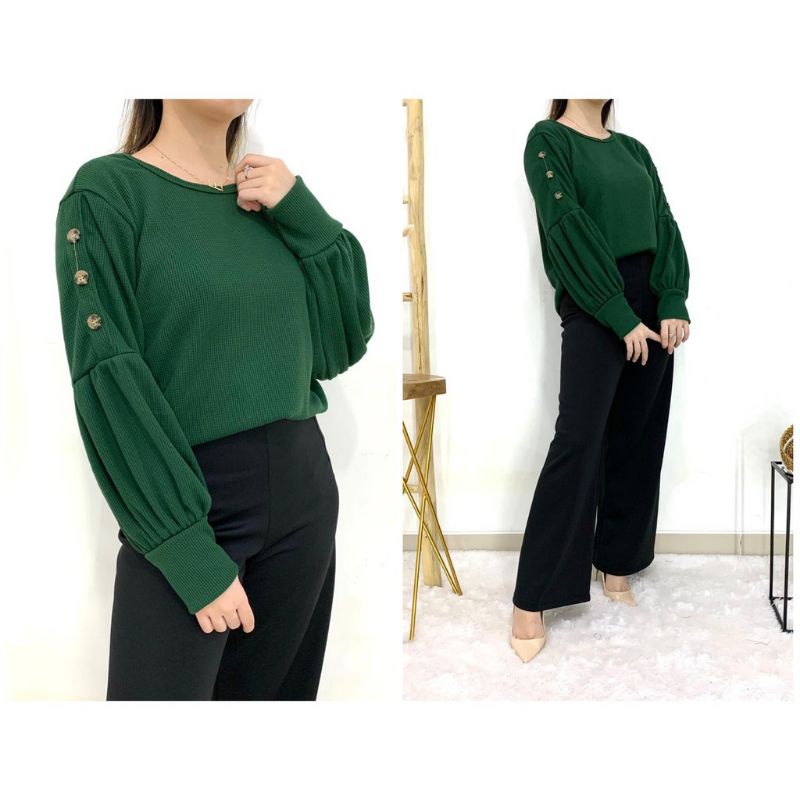 BAJU ATASAN WANITA RAJUT _ Blouse Kekinian