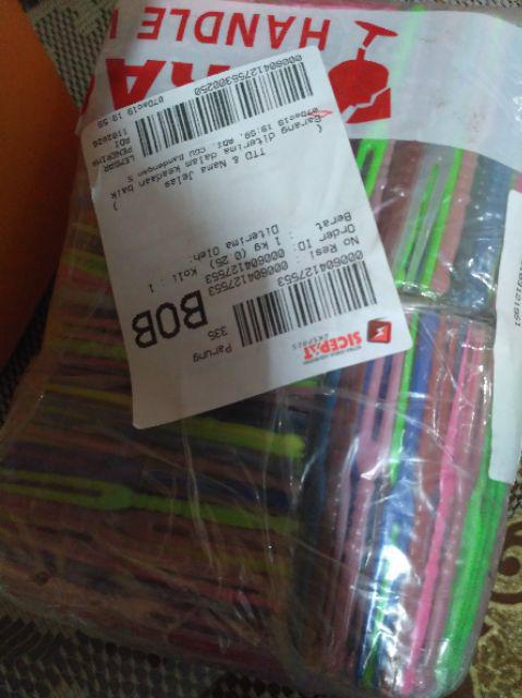 Garpu Kue Plastik Warna (isi 200)