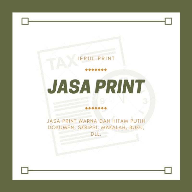Jasa Print/Cetak Documents kertas A4/F4