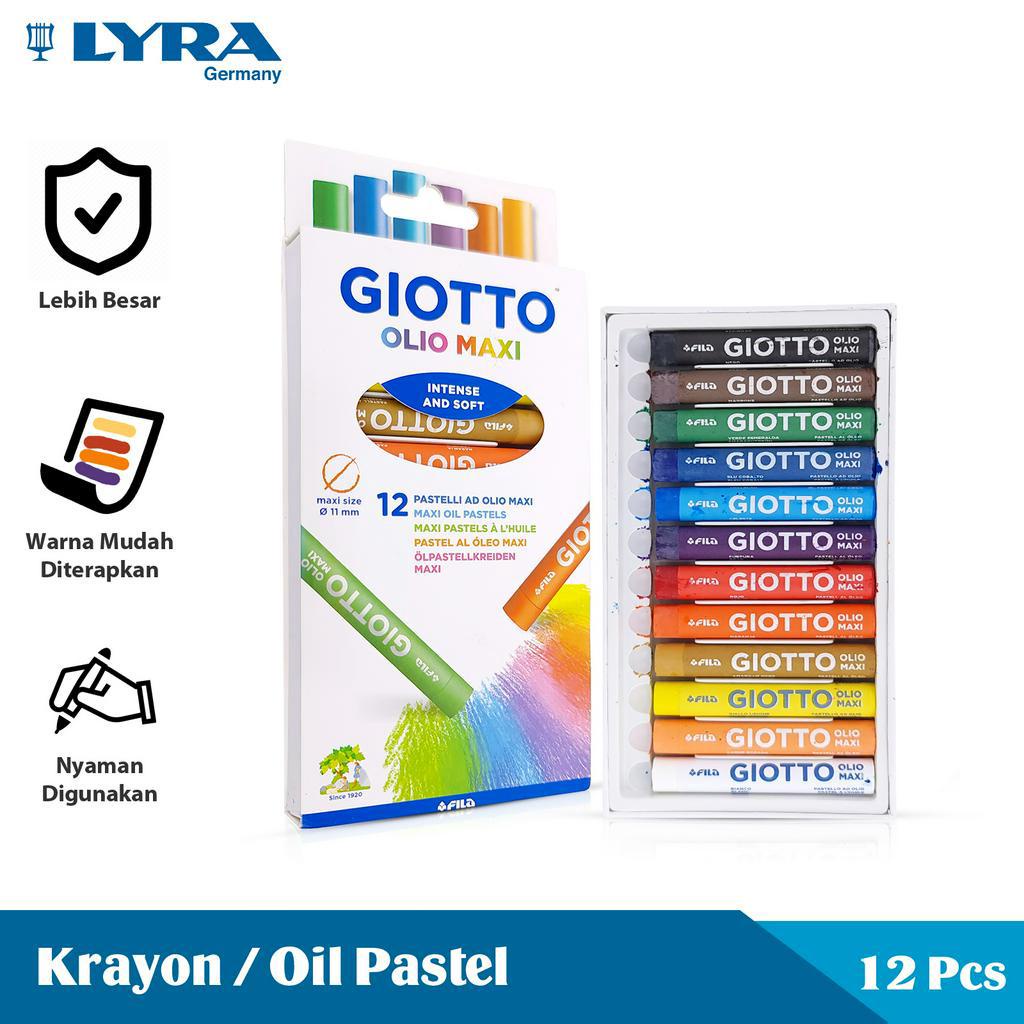 

Lyra Giotto Krayon Pastel 12 Pcs Olio Maxi Pastel Crayon Lyr-293400