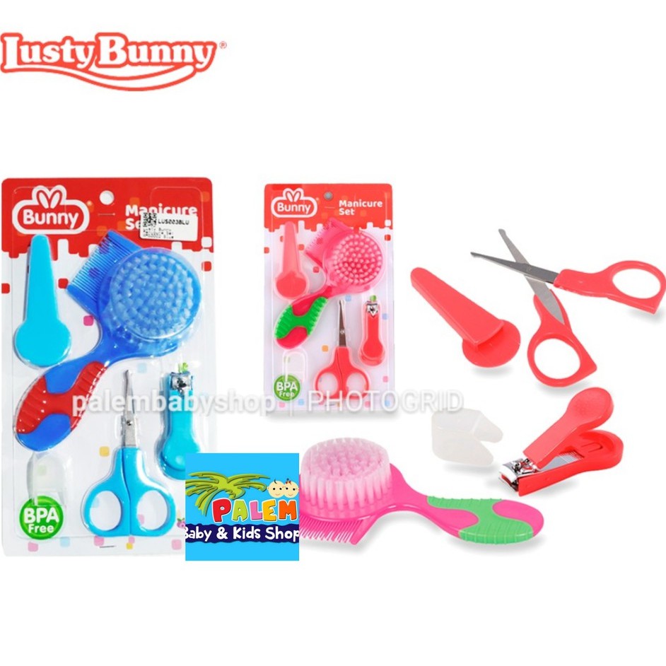 Lusty Bunny Manicure set 3in1 Ams-0002 sisir set baby