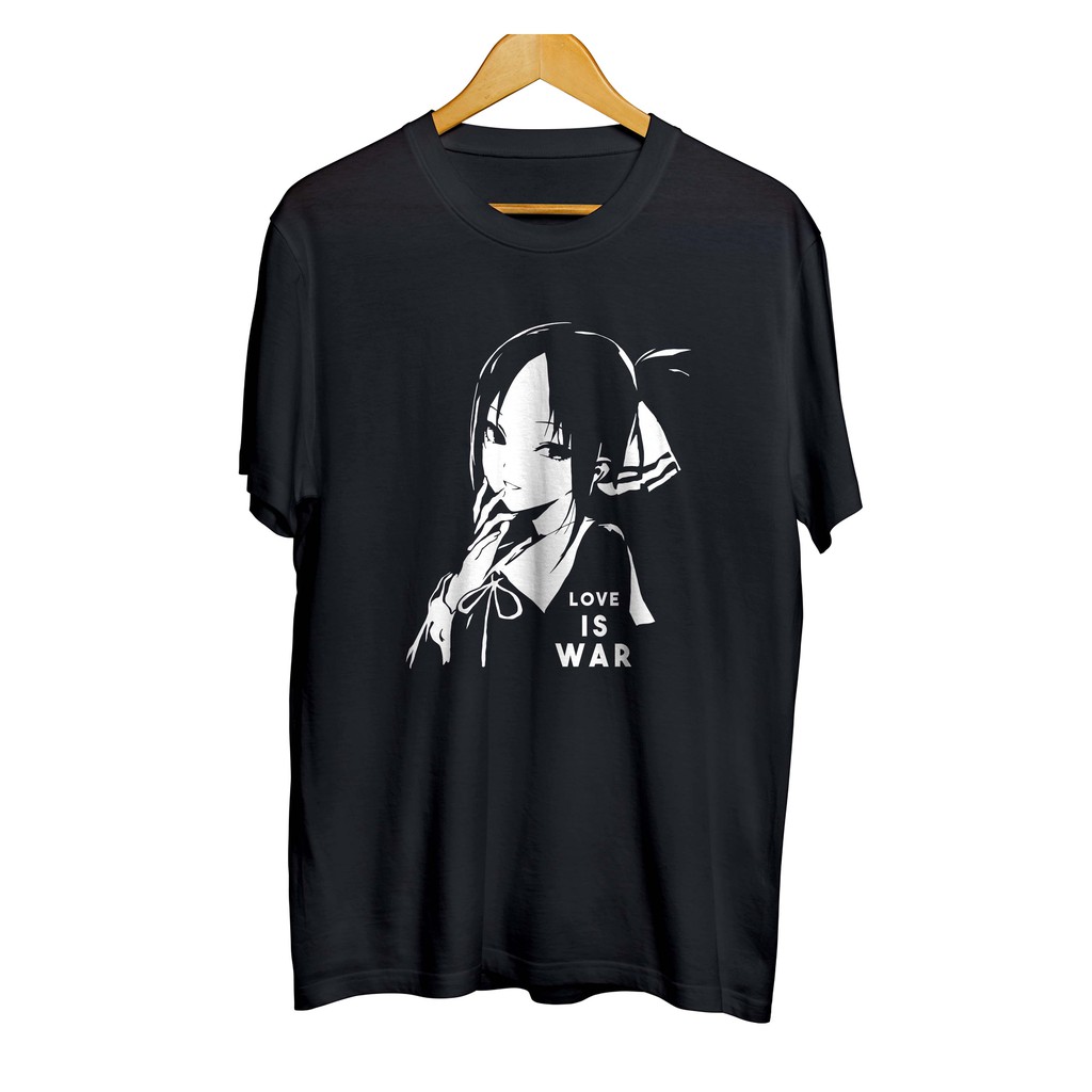 Kaos distro anime KAGUYA SHINOMIYA NEW WAIFU - LOVE IS WAR material cotton combed 30s