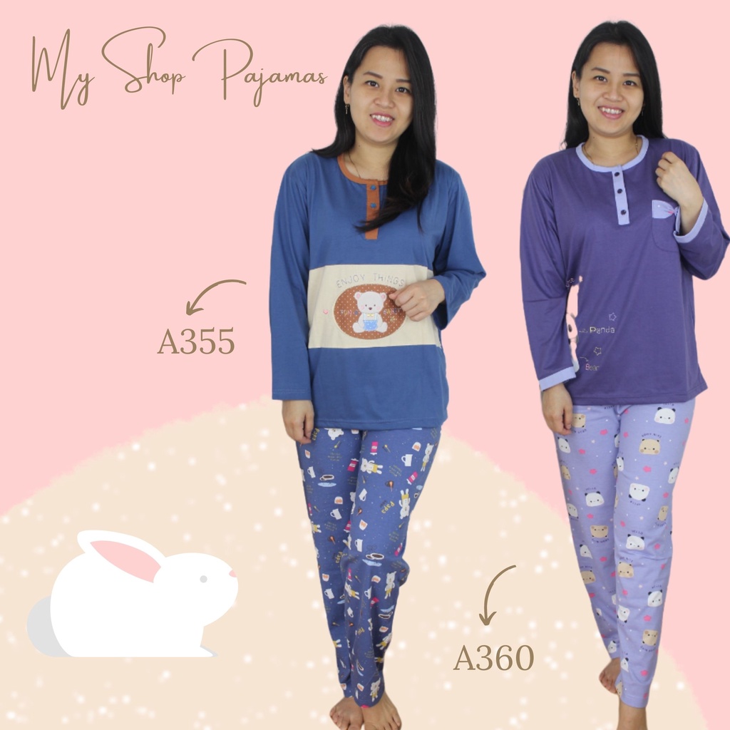 PIYAMA BABYDOLL BIGSIZE JUMBO ALL SIZE TANGAN LENGAN PANJANG CELANA PANJANG ANNE CLAIRE BAJU TIDUR SETELAN DEWASA WANITA SLEEPWEAR PAJAMAS PP PPBIG