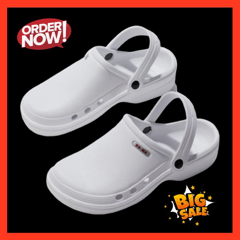 Sandal Baim Model Sepatu Medis Putih Untuk Cowok Cewek Kekinian Sandal Baim Obral Termurah Kualitas 