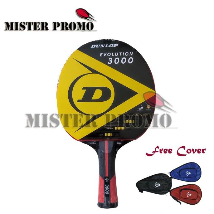 DISKON Bat Dunlop Evolution 3000 Bet Tenis Meja Pingpong