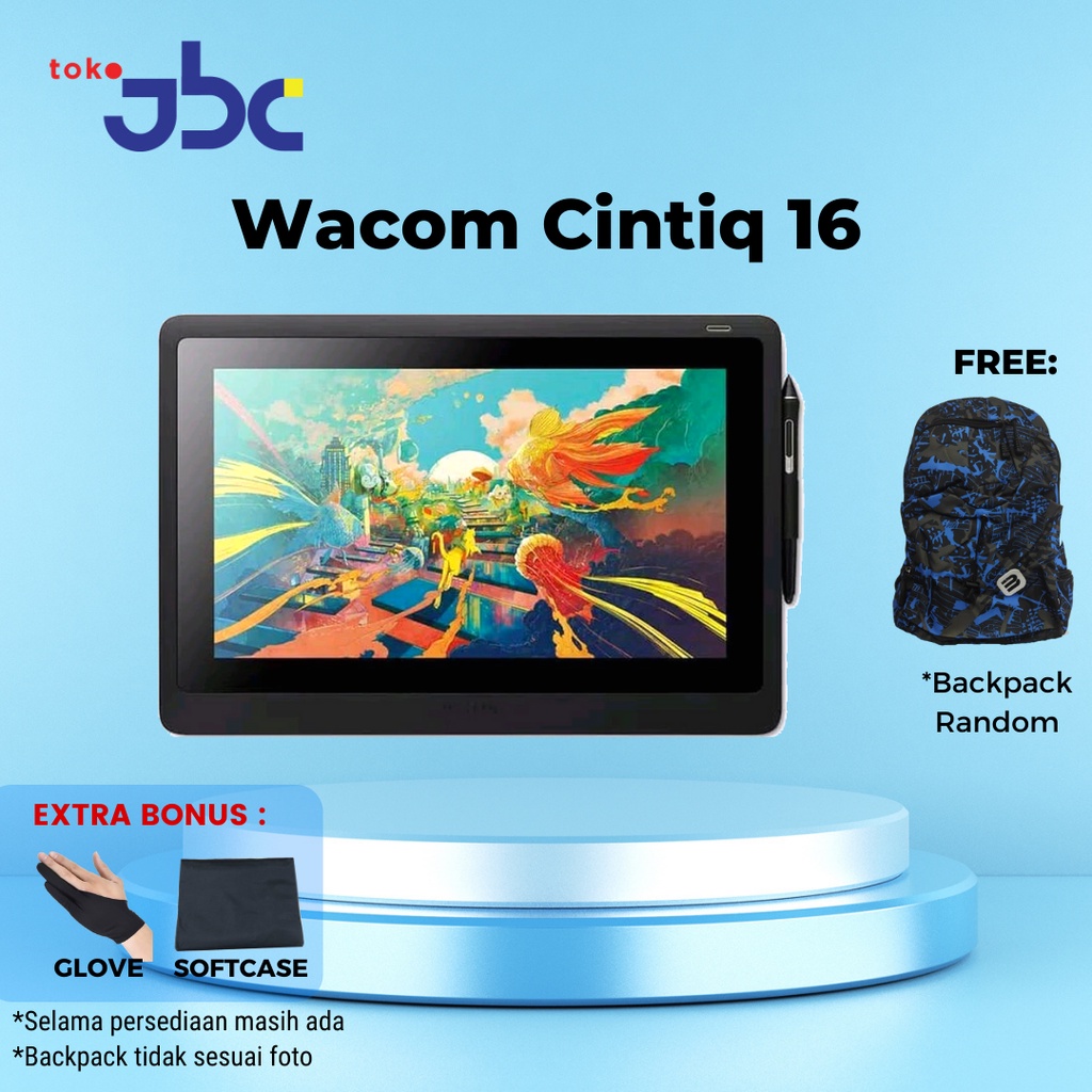 Wacom Cintiq 16 Venus DTK-1660 garansi resmi bonus glove dan bag