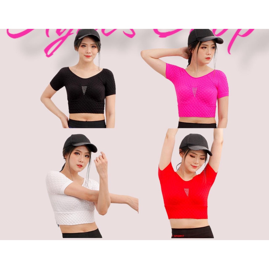 Crop Top Zumba wanita/Crop Top Yoga wanita/Crop Top Senam/Crop Top yoga/baju olahraga