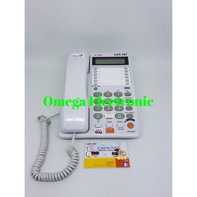 RESMI Sahitel S75 - Pesawat Telepon Rumah Kantor Kabel Single Line