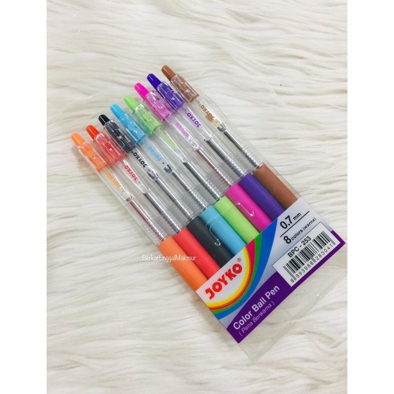 

BPC-253 8 Color Ball Pen Joyko / Pena 8 Warna