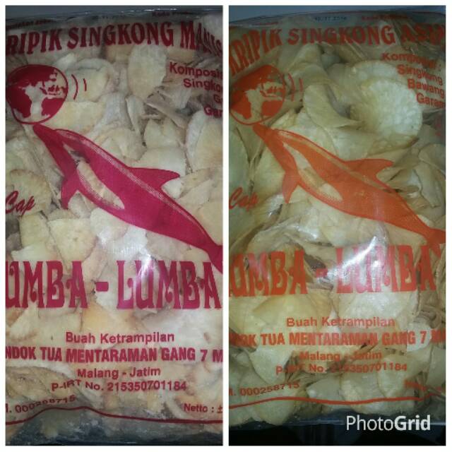 

Kripik singkong lumba-lumba manis / asin 500gram