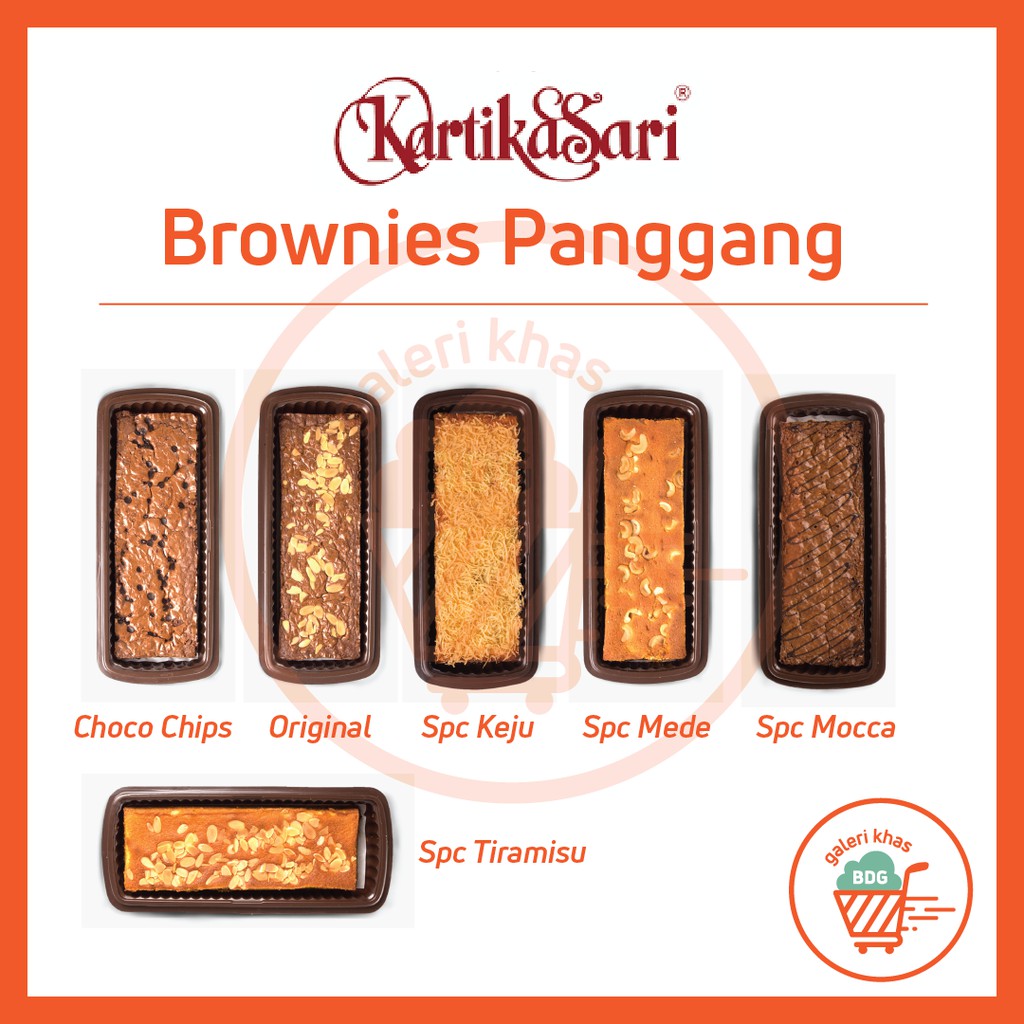 

Brownies Panggang Kartika Sari CHOCO CHIPS, ORIGINAL, SPC KEJU, SPC MEDE, SPC MOCCA, SPC TIRAMISU