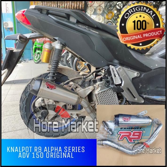 Knalpot R9 Alpha Series Knalpot R9 Adv Alpha Series Honda Adv 150