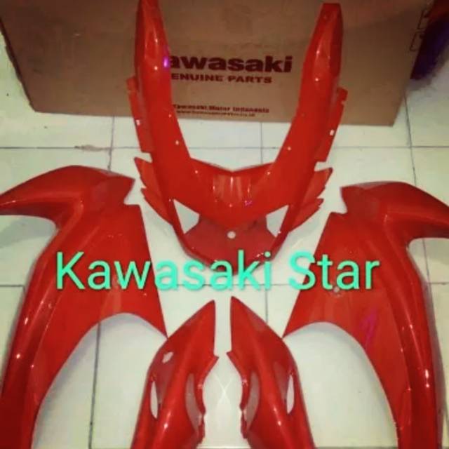 Fairing set coak cover body belakang dan batok lampu ninja rr new