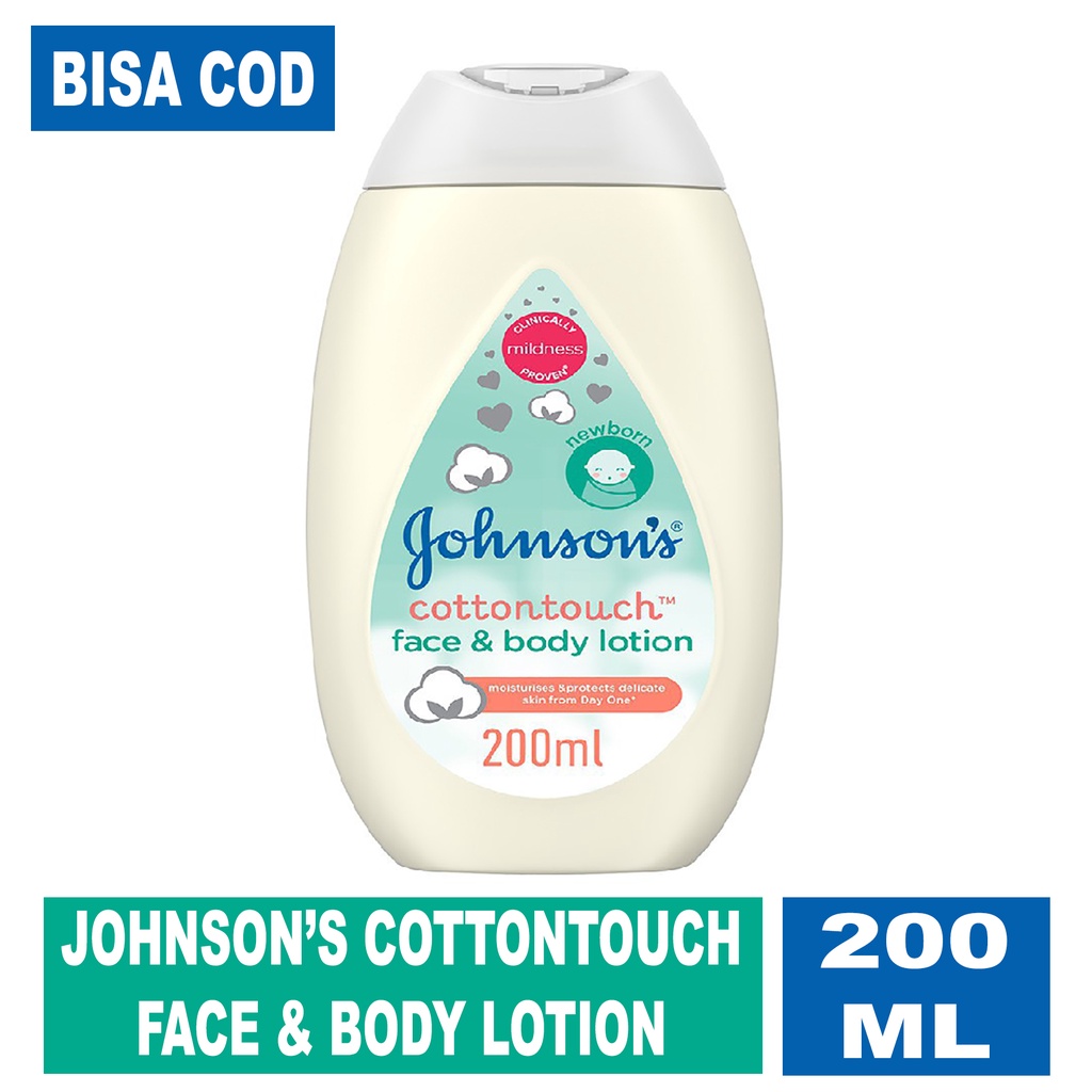 COD Johnsons Cottontouch Face &amp; Body Baby Lotion 200 ml - Body Losion Bayi Johnson - Cotton Touch Lo
