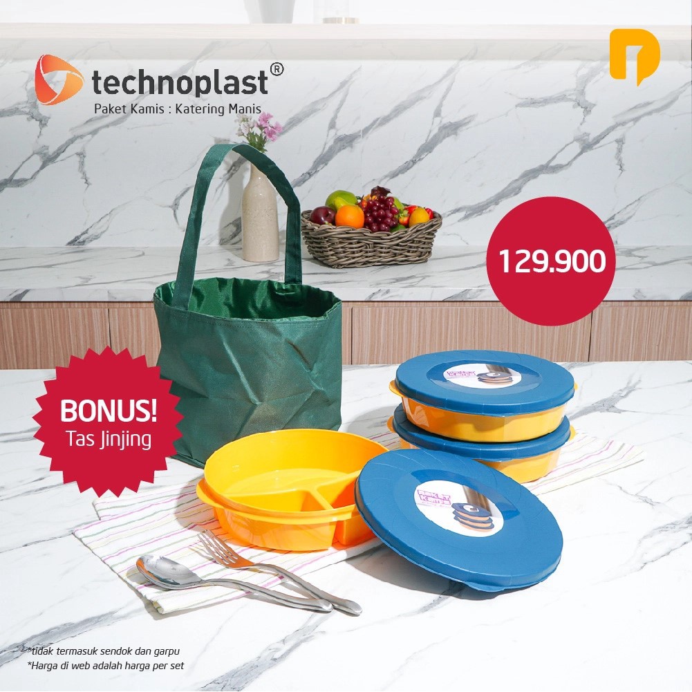 Paket Kamis: Katering Manis | Rantang Makanan Plastik | Kotak Bekal Jumbo