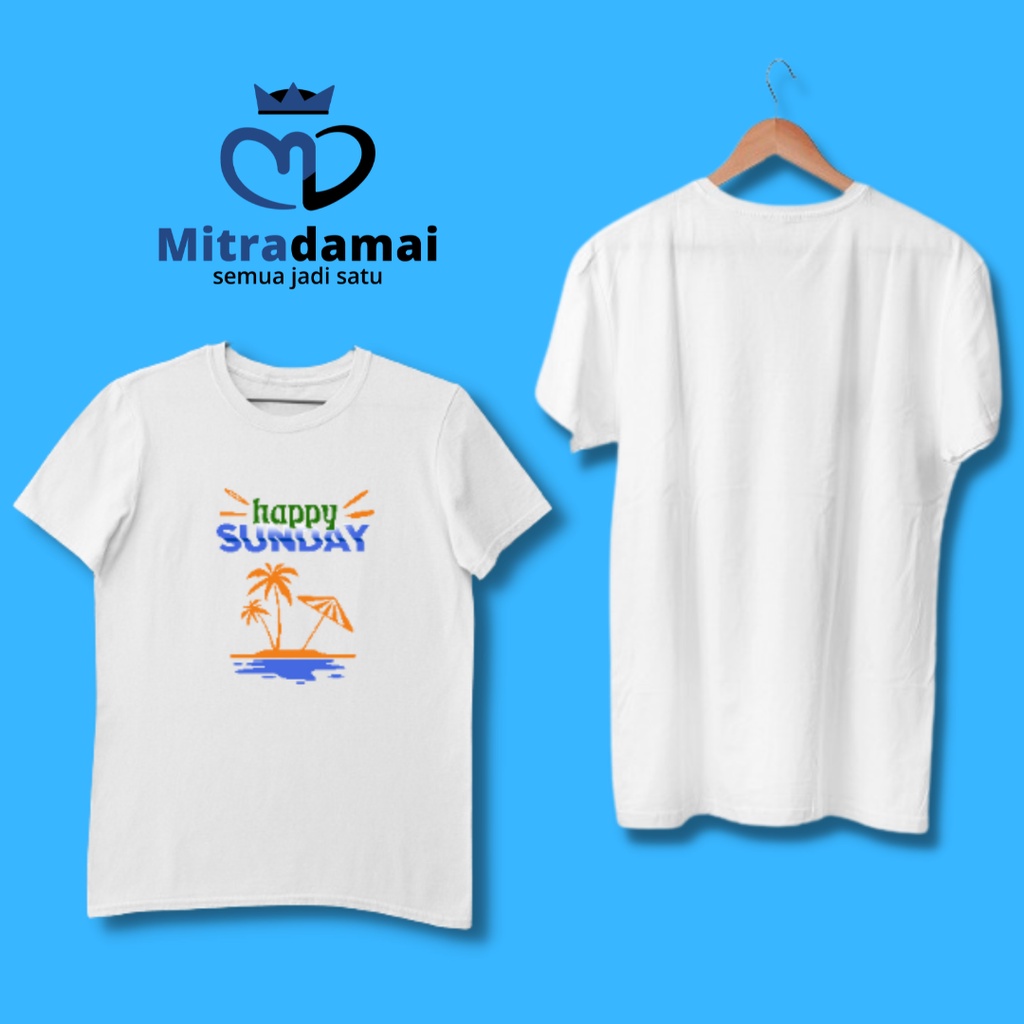 BAJU KAOS DISTRO LAKI-LAKI KEKINIAN PREMIUM TEMA PANTAI - MITRADAMAI