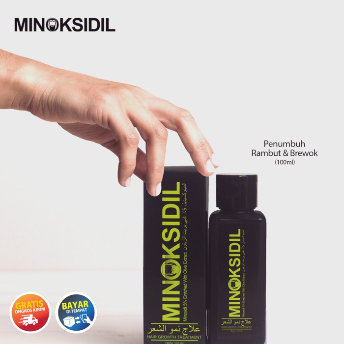 COD Minoksidil Obat Penumbuh Bulu Brewok Minoxidil Pelebat Rambut Botak